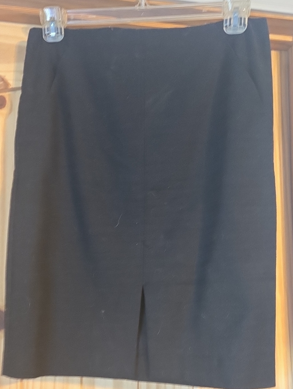 LOFT Black Pencil Skirt with Center Vent